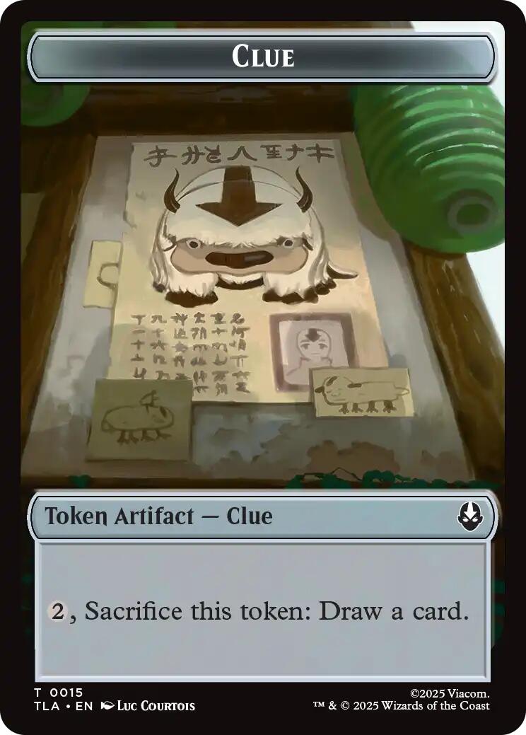 Ally (0004) // Clue (0015) Double-Sided Token [Avatar: The Last Airbender Tokens] | Cracking-Singles