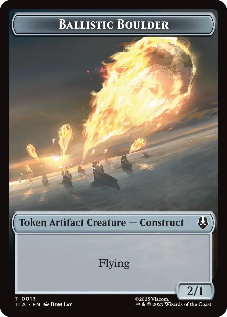 Ballistic Boulder // Soldier (0011) Double-Sided Token [Avatar: The Last Airbender Tokens] | Cracking-Singles