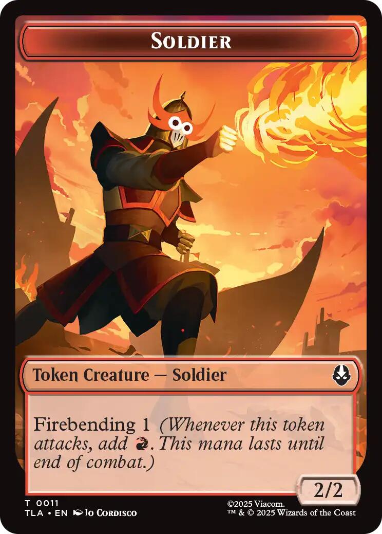 Ballistic Boulder // Soldier (0011) Double-Sided Token [Avatar: The Last Airbender Tokens] | Cracking-Singles