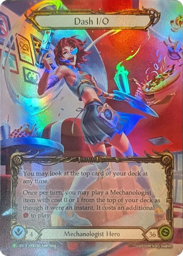 Dash I/O [HER0156] (Promo)  Rainbow Foil | Cracking-Singles