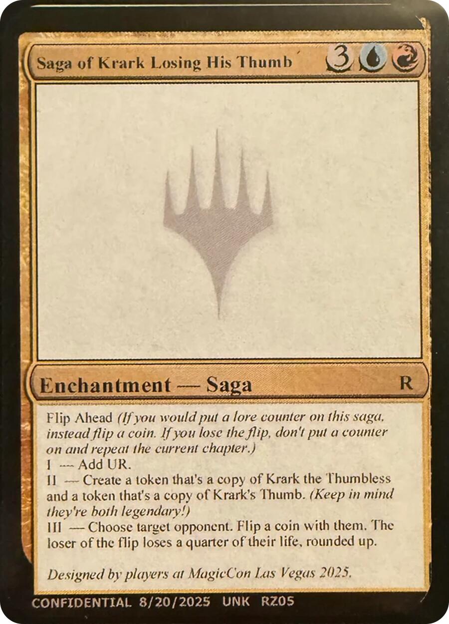 Saga of Krark Losing His Thumb [Unknown Event] | Cracking-Singles