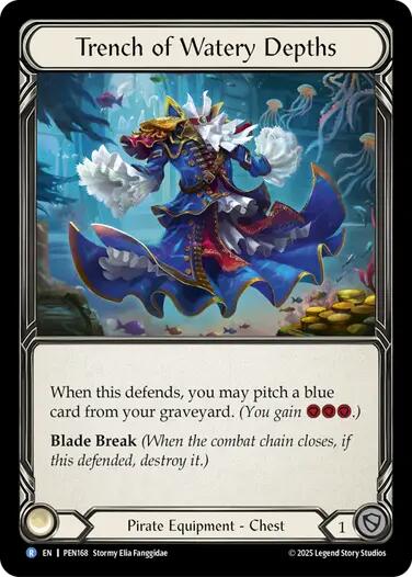 Trench of Watery Depths [PEN168] (Compendium of Rathe)  Cold Foil | Cracking-Singles