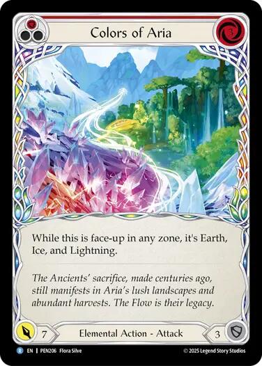 Colors of Aria [PEN206] (Compendium of Rathe)  Rainbow Foil | Cracking-Singles