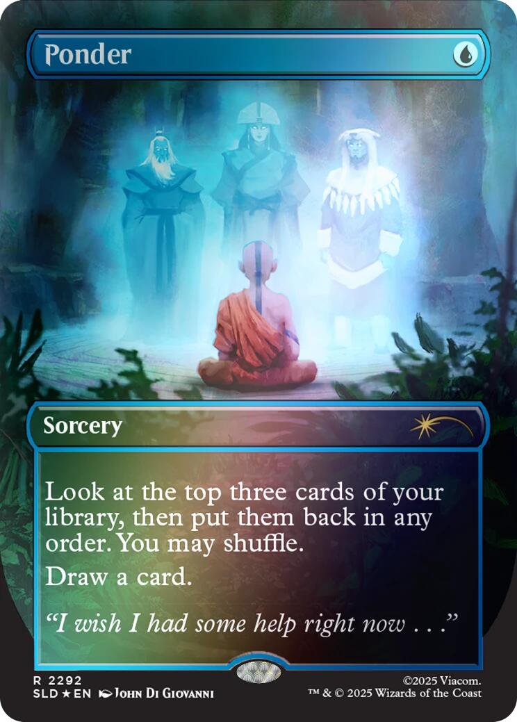 Ponder (2292) (Rainbow Foil) [Secret Lair Drop Series] | Cracking-Singles