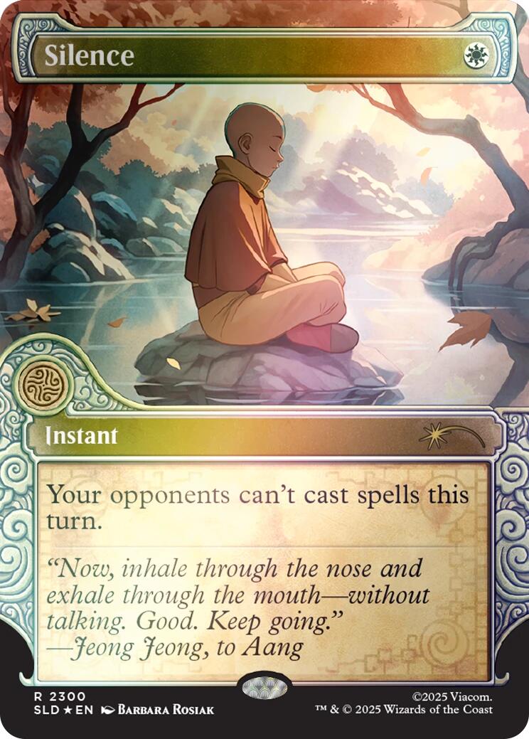 Silence (2300) (Rainbow Foil) [Secret Lair Drop Series] | Cracking-Singles