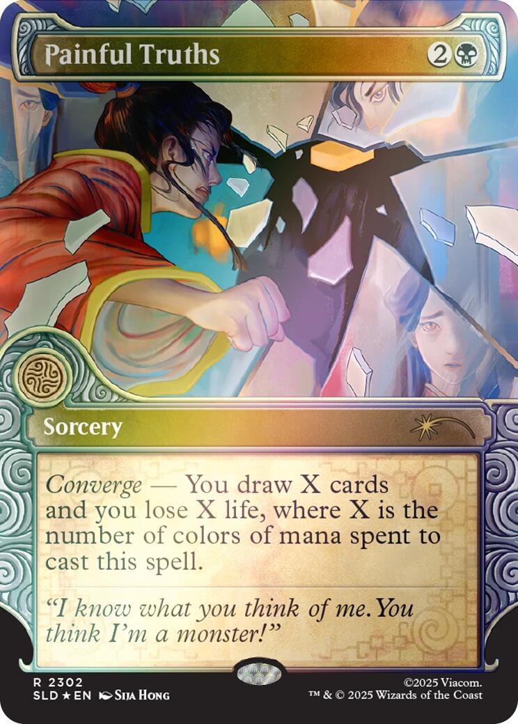 Painful Truths (Rainbow Foil) [Secret Lair Drop Series] | Cracking-Singles