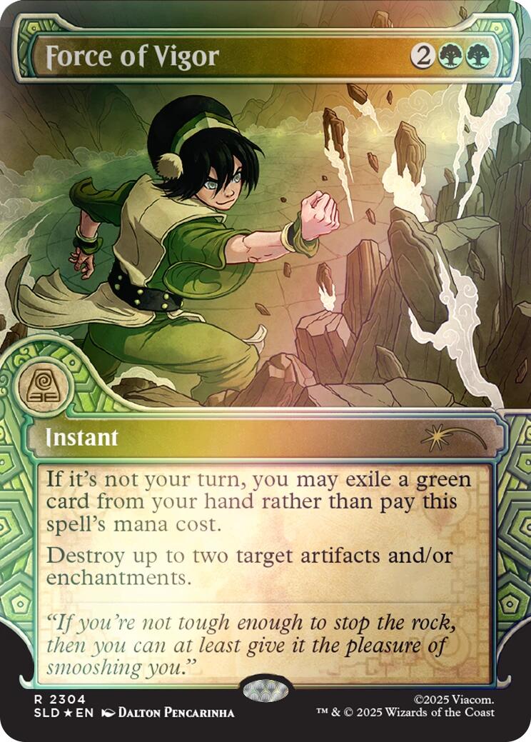 Force of Vigor (Rainbow Foil) [Secret Lair Drop Series] | Cracking-Singles
