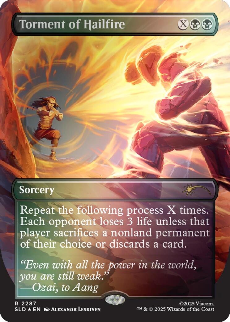 Torment of Hailfire (2287) (Rainbow Foil) [Secret Lair Drop Series] | Cracking-Singles