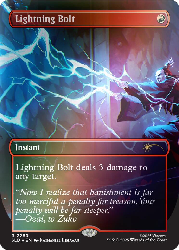 Lightning Bolt (2289) (Rainbow Foil) [Secret Lair Drop Series] | Cracking-Singles