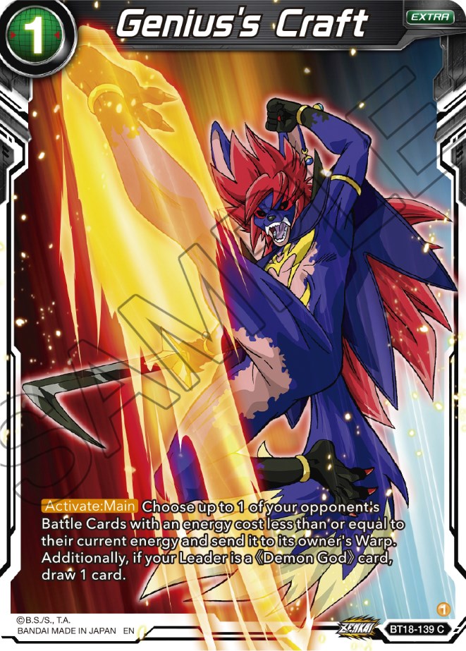 Genius's Craft (BT18-139) [Dawn of the Z-Legends] | Cracking-Singles