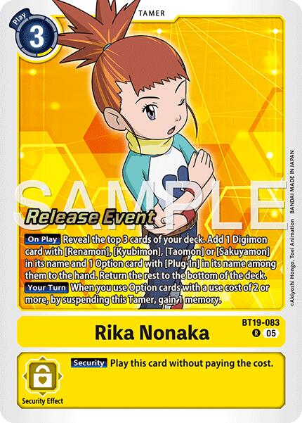Rika Nonaka [BT19-083] (Alternate Art) [Starter Deck: Amethyst Mandala Advanced Deck Set Release Event Cards] | Cracking-Singles