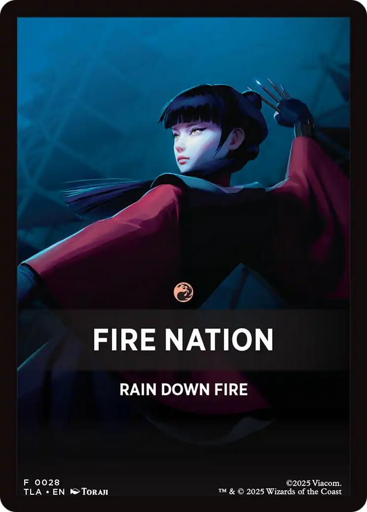 Fire Nation Theme Card [Avatar: The Last Airbender Tokens] | Cracking-Singles