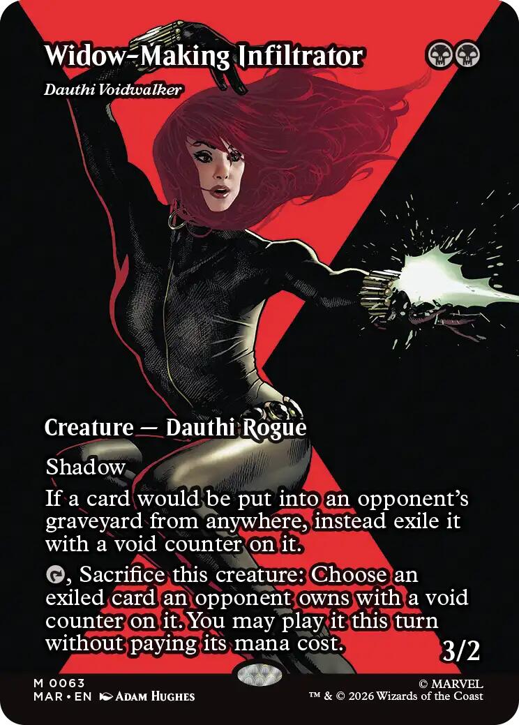 Widow-Making Infiltrator - Dauthi Voidwalker (Borderless) [Marvel Universe: Eternal-Legal] | Cracking-Singles