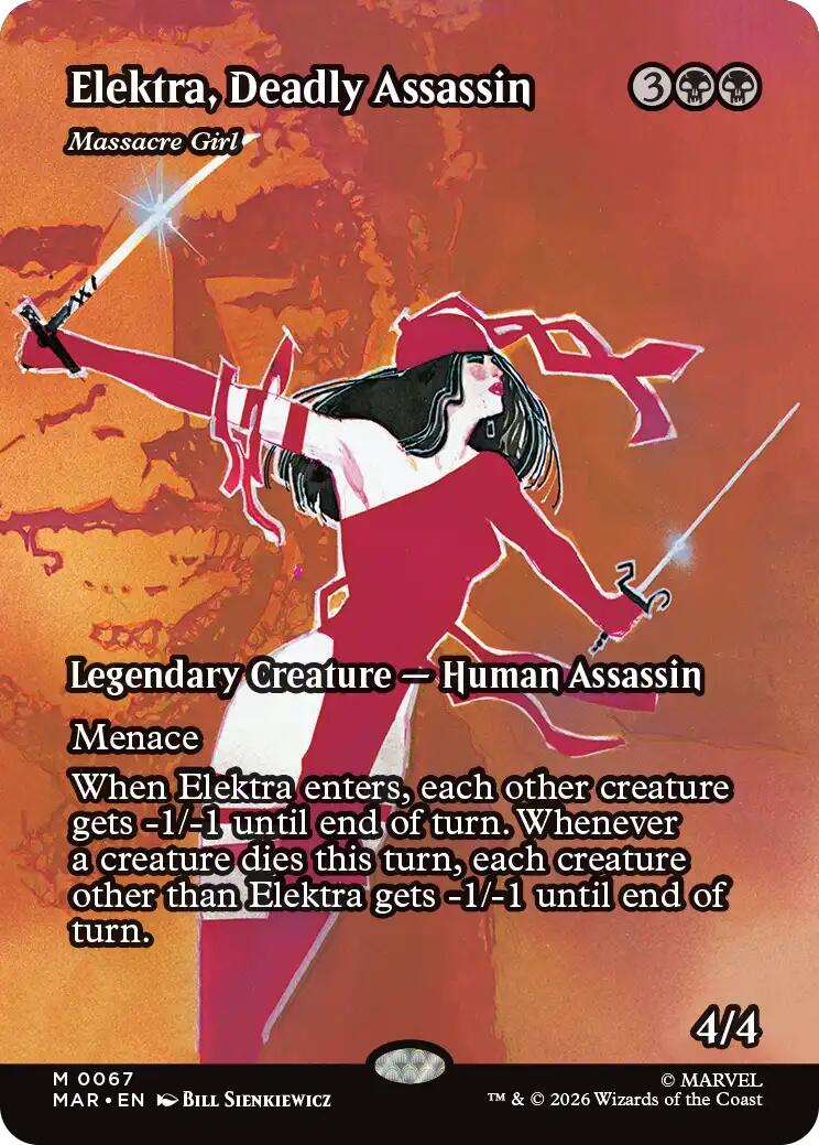 Elektra, Deadly Assassin - Massacre Girl (Borderless) [Marvel Universe: Eternal-Legal] | Cracking-Singles