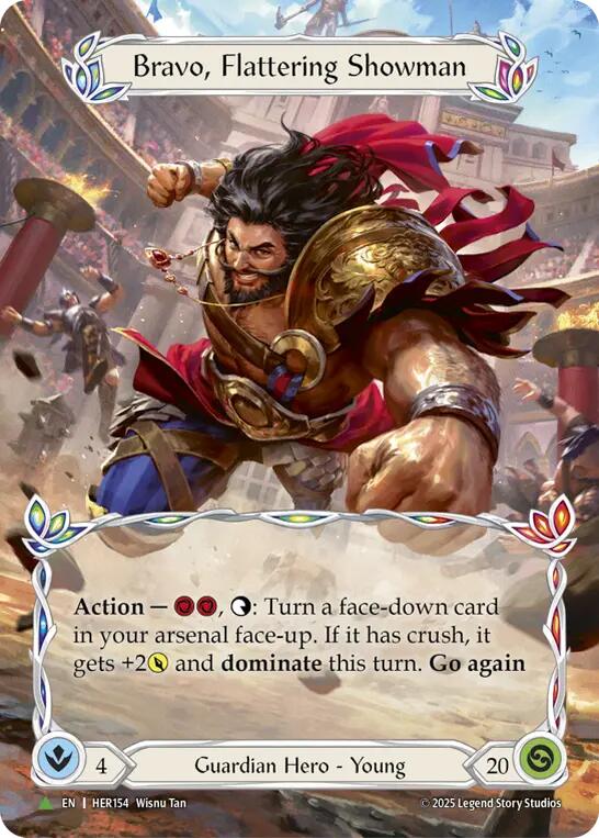 Bravo, Flattering Showman [HER154] (Promo)  Cold Foil | Cracking-Singles