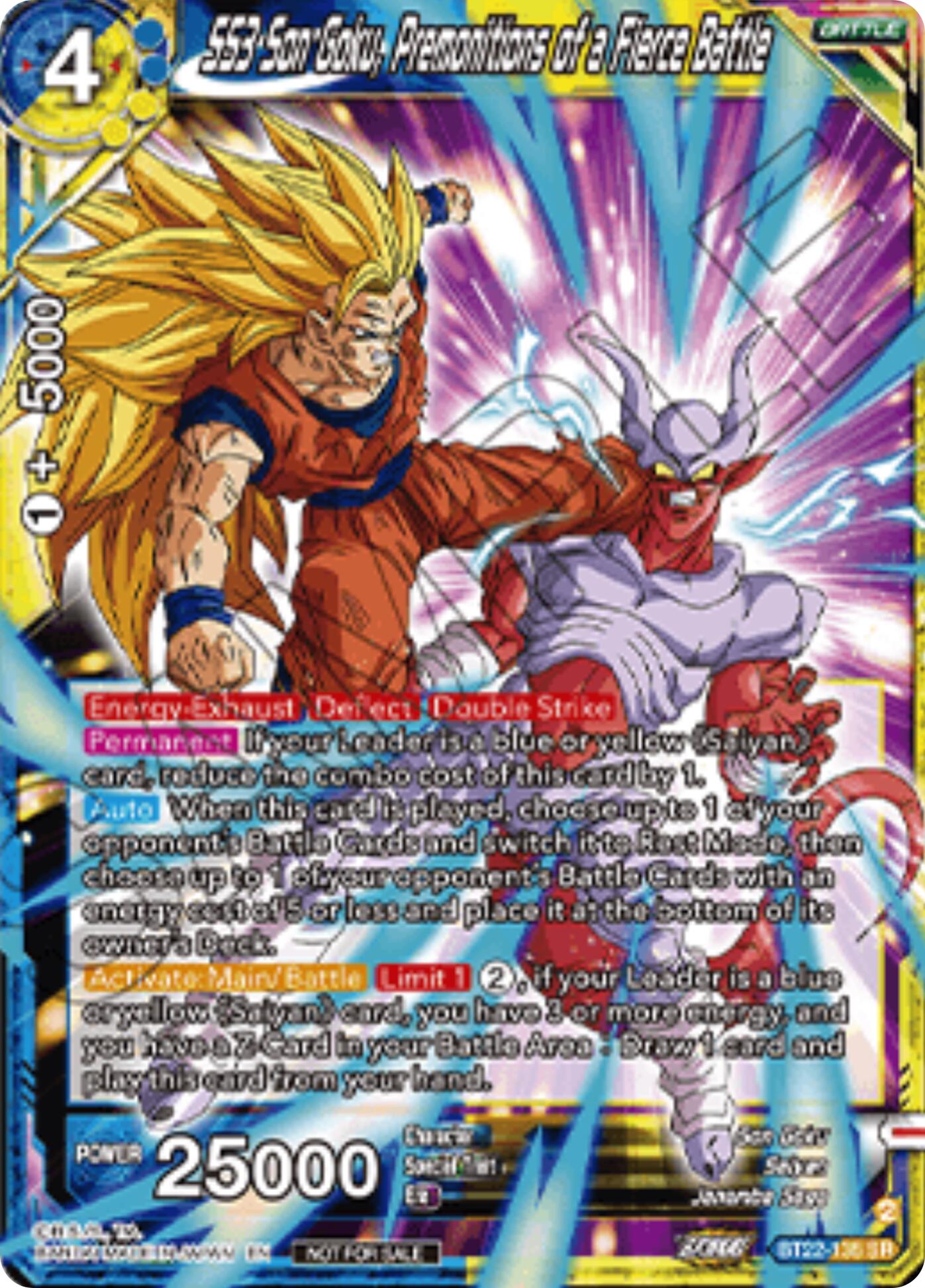 SS3 Son Goku, Premonitions of a Fierce Battle (Championship 2025 Finals Pack) (BT22-135) [Tournament Promotion Cards] | Cracking-Singles