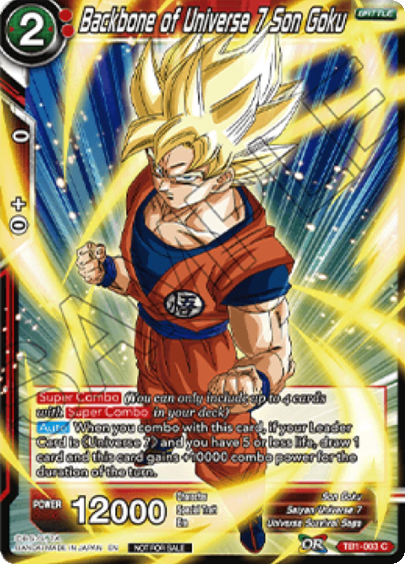 Backbone of Universe 7 Son Goku (Championship 2025 Finals Pack) (TB1-003) [Tournament Promotion Cards] | Cracking-Singles