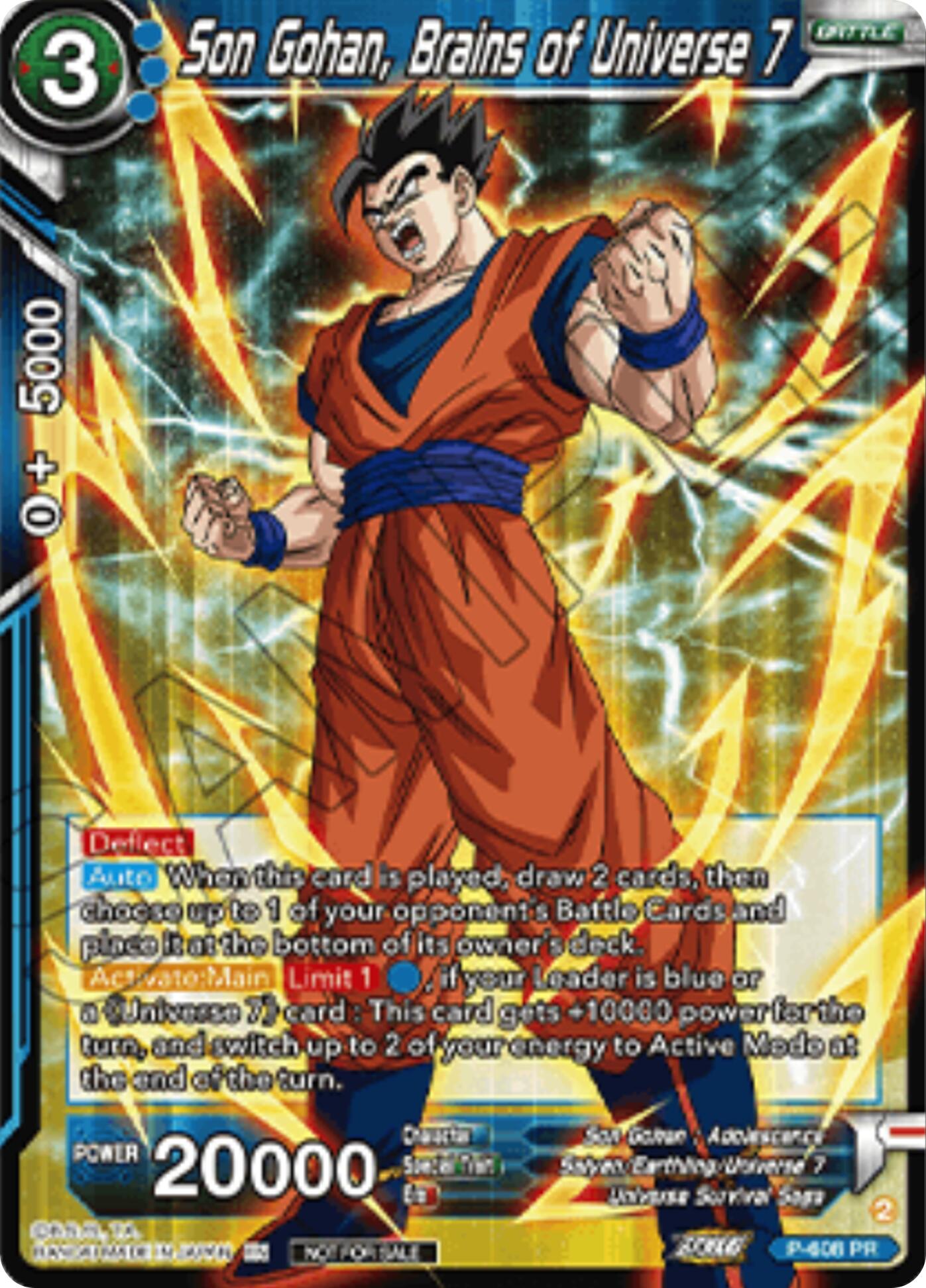 Son Gohan, Brains of Universe 7 (Championship 2025 Finals Pack) (P-608) [Tournament Promotion Cards] | Cracking-Singles