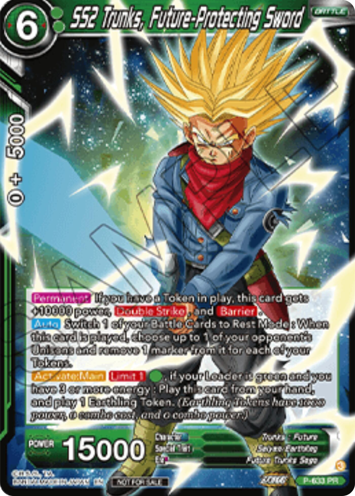SS2 Trunks, Future-Protecting Sword (Championship 2025 Finals Pack) (P-633) [Tournament Promotion Cards] | Cracking-Singles