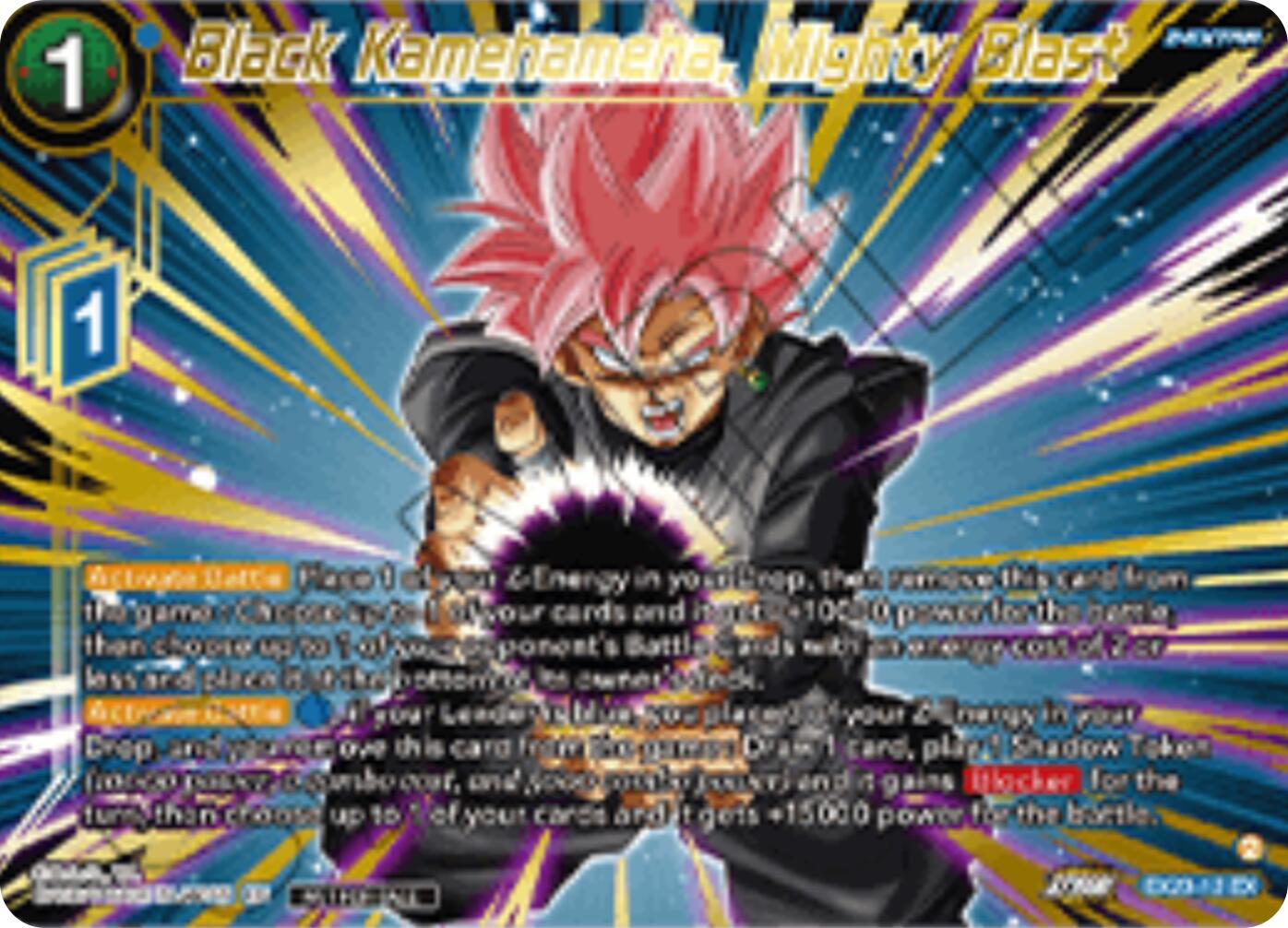 Black Kamehameha, Mighty Blast (Championship 2025 Finals Premium Pack) (EX23-12) [Tournament Promotion Cards] | Cracking-Singles