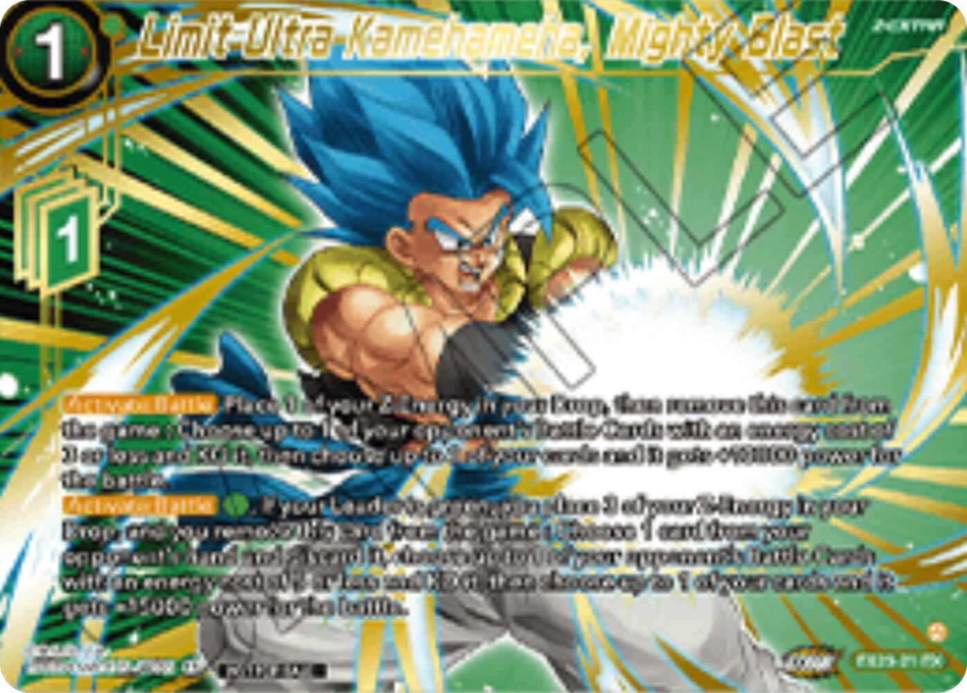 Limit Ultra Kamehameha, Mighty Blast (Championship 2025 Finals Premium Pack) (EX23-21) [Tournament Promotion Cards] | Cracking-Singles
