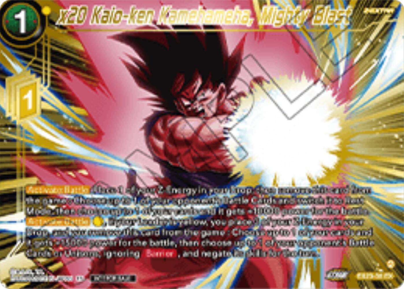 x20 Kaio-ken Kamehameha, Mighty Blast (Championship 2025 Finals Premium Pack) (EX23-30) [Tournament Promotion Cards] | Cracking-Singles