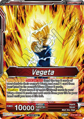 Vegeta // SSB Vegeta, Saiyan Pride (Championship 2025 Finals Alternate Art Leader Card) (BT27-001) [Tournament Promotion Cards] | Cracking-Singles