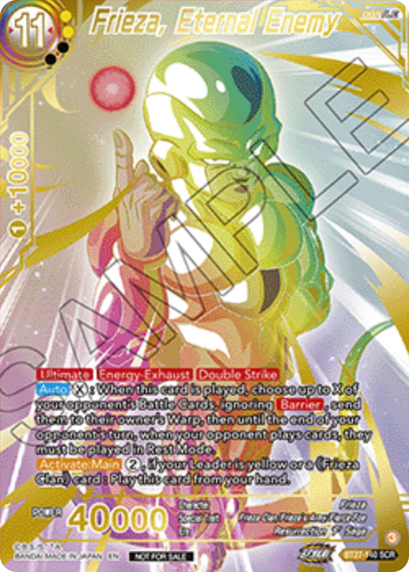 Frieza, Eternal Enemy (Championship 2025 Finals Alternate Art Card) (BT27-140) [Tournament Promotion Cards] | Cracking-Singles