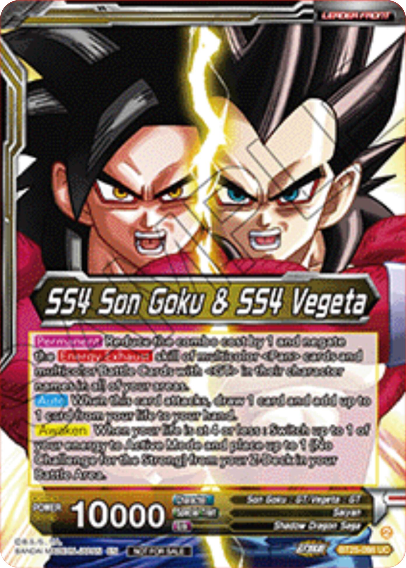 SS4 Son Goku & SS4 Vegeta // SS4 Gogeta, Strongest Fusion Explosion (Champion) (BT25-098) [Tournament Promotion Cards] | Cracking-Singles