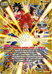SS4 Son Goku & SS4 Vegeta // SS4 Gogeta, Strongest Fusion Explosion (Champion) (BT25-098) [Tournament Promotion Cards] | Cracking-Singles