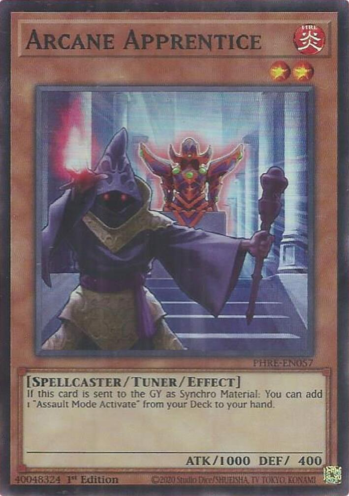 Arcane Apprentice (Super Rare) [PHRE-EN057] Super Rare | Cracking-Singles