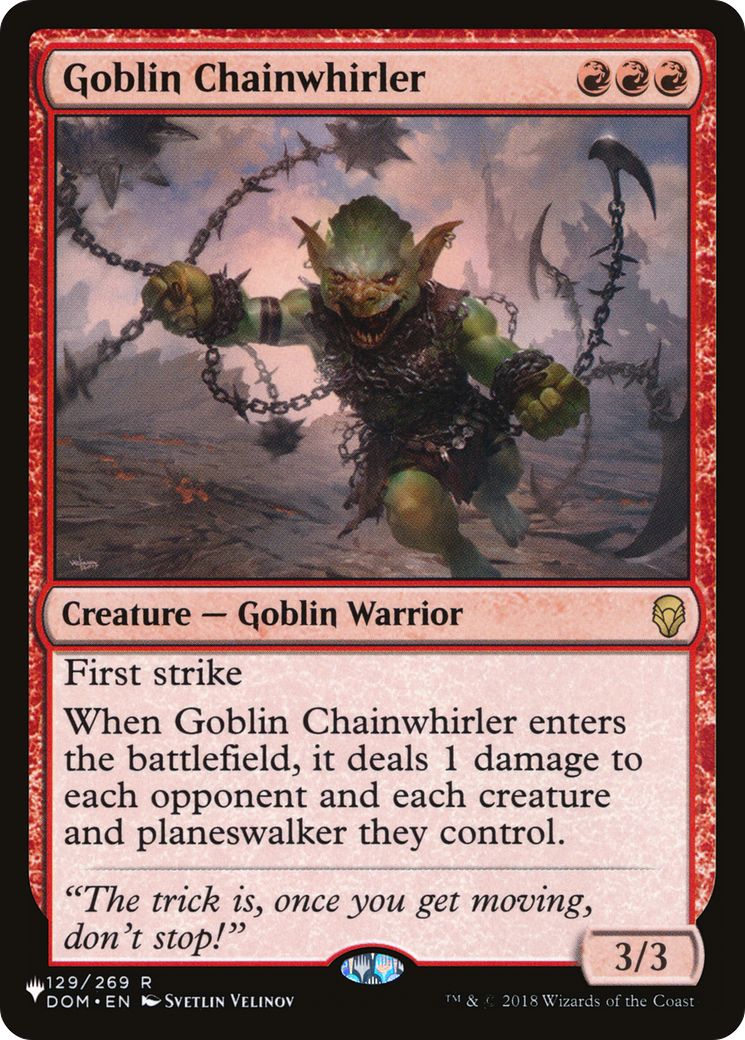 Goblin Chainwhirler [The List] | Cracking-Singles