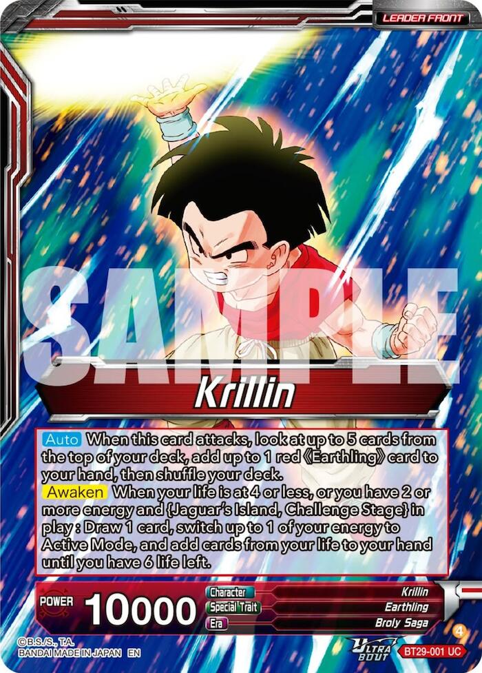 Krillin // Krillin, Grown-up Support (BT29-001) [Fearsome Rivals] | Cracking-Singles