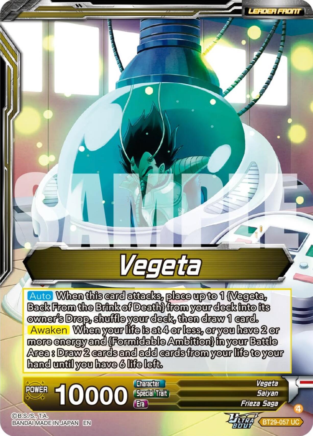 Vegeta // Vegeta, Warrior Race Pride (BT29-057) [Fearsome Rivals] | Cracking-Singles