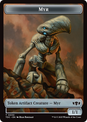 Snake // Myr Double-Sided Token [Tarkir: Dragonstorm Commander Tokens] | Cracking-Singles