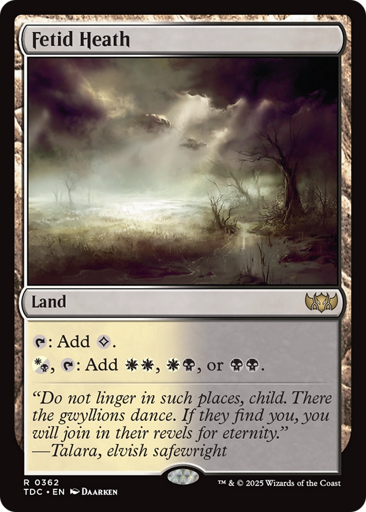Fetid Heath [Tarkir: Dragonstorm Commander] | Cracking-Singles