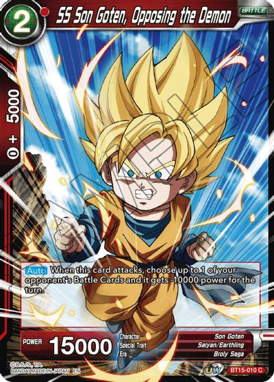SS Son Goten, Opposing the Demon (BT15-010) [Saiyan Showdown] | Cracking-Singles
