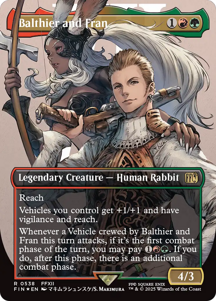 Balthier and Fran (Borderless) (Surge Foil) [FINAL FANTASY] | Cracking-Singles