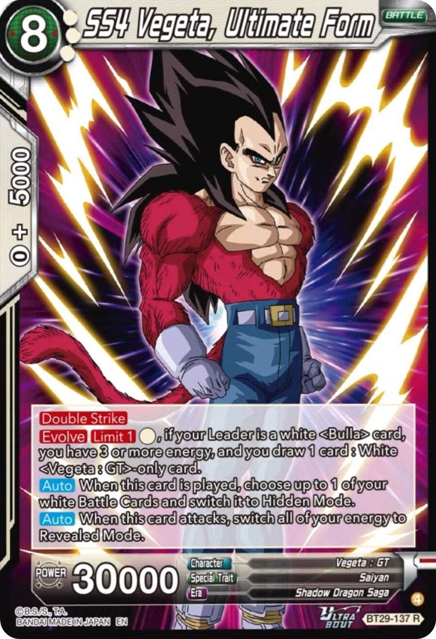 SS4 Vegeta, Ultimate Form (BT29-137) [Fearsome Rivals] | Cracking-Singles