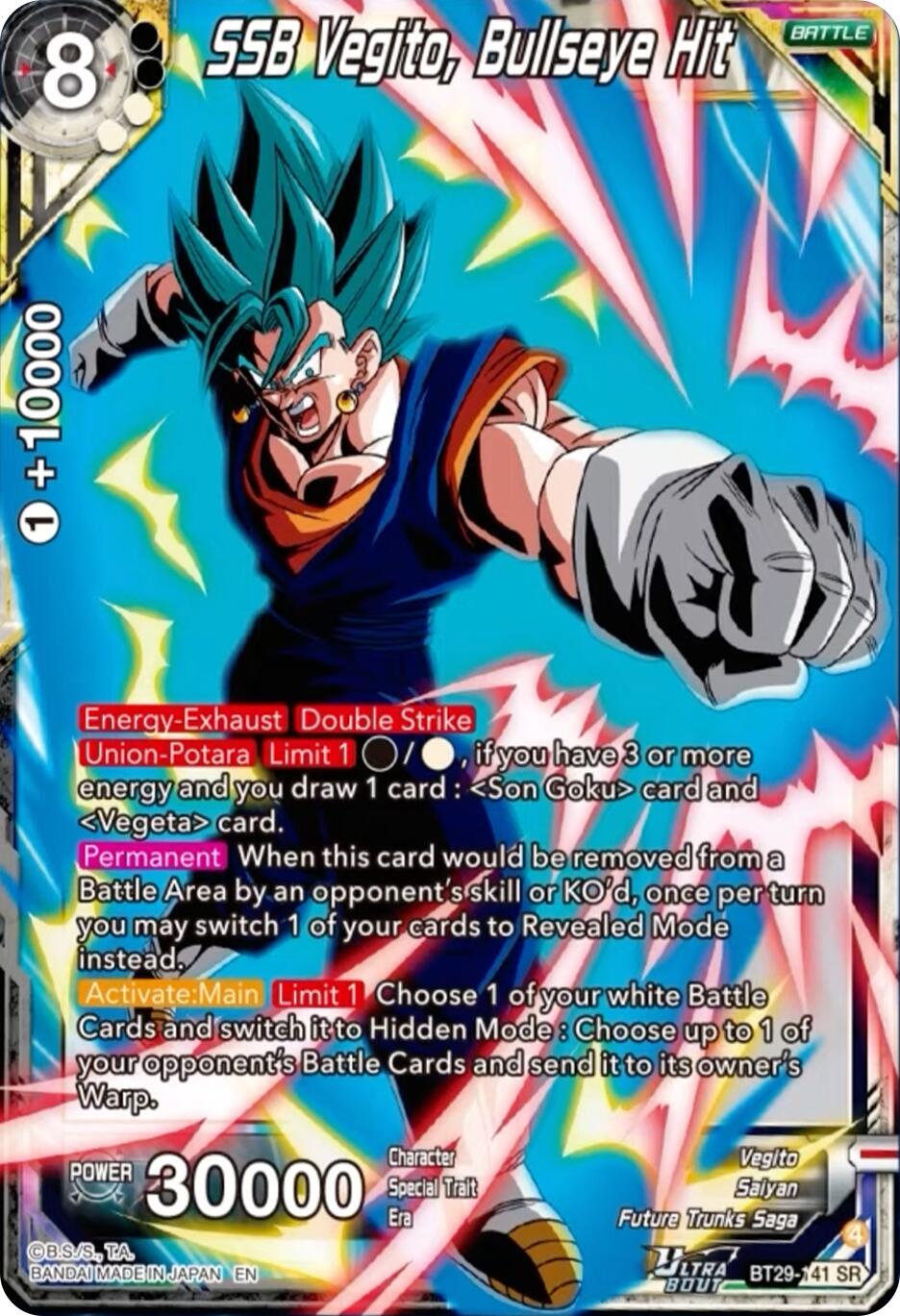 SSB Vegito, Bullseye Hit (BT29-141) [Fearsome Rivals] | Cracking-Singles