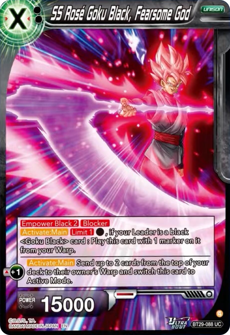 SS Rose Goku Black, Fearsome God (BT29-088) [Fearsome Rivals] | Cracking-Singles