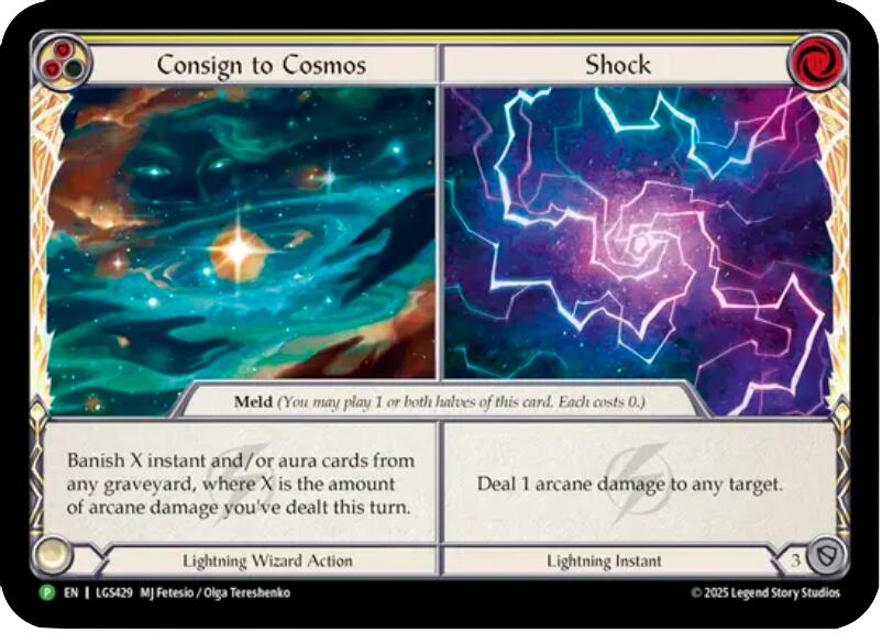 Consign to Cosmos // Shock [LGS429] (Promo)  Cold Foil | Cracking-Singles