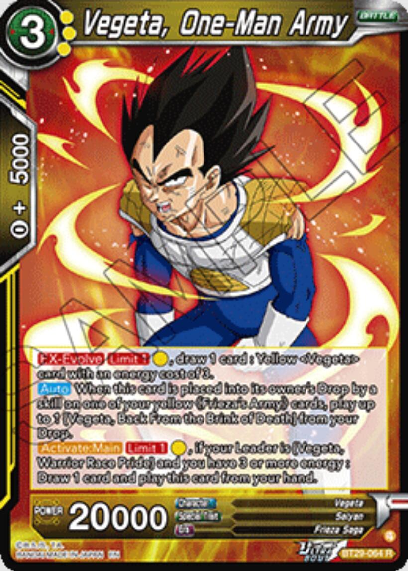 Vegeta, One-Man Army (BT29-064) [Fearsome Rivals] | Cracking-Singles