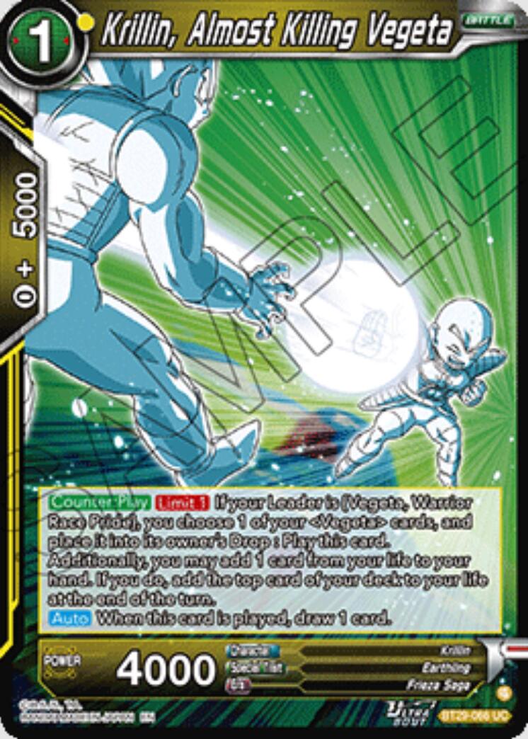 Krillin, Almost Killing Vegeta (BT29-066) [Fearsome Rivals] | Cracking-Singles