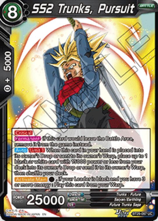 SS2 Trunks, Pursuit (BT29-097) [Fearsome Rivals] | Cracking-Singles