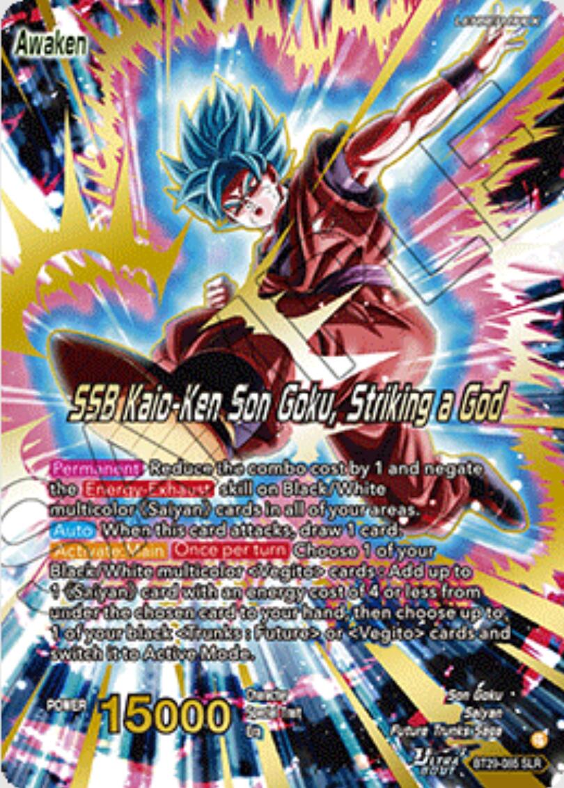 Son Goku // SSB Kaio-Ken Son Goku, Striking a God (SLR) (BT29-085) [Fearsome Rivals] | Cracking-Singles