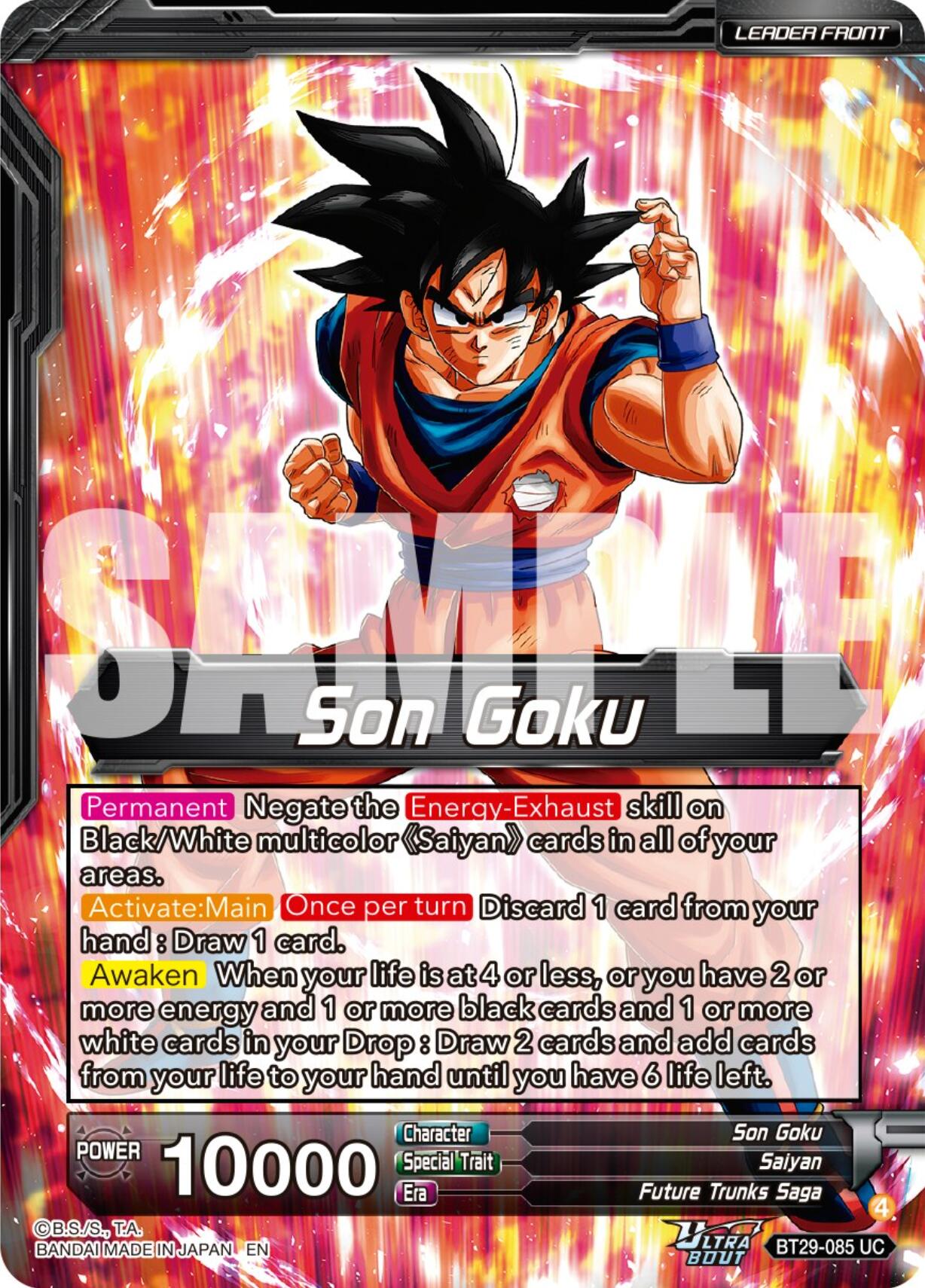 Son Goku // SSB Kaio-Ken Son Goku, Striking a God (SLR) (BT29-085) [Fearsome Rivals] | Cracking-Singles