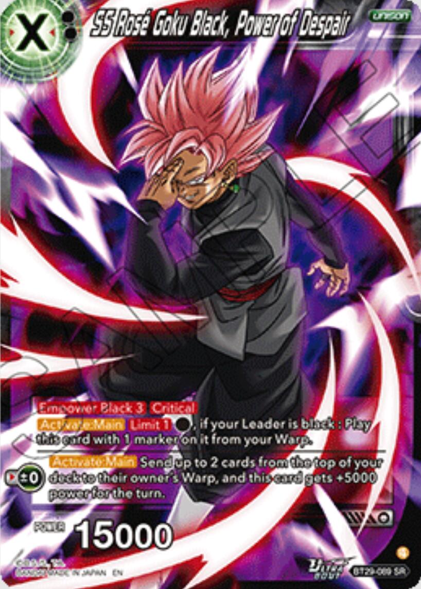SS Rose Goku Black, Power of Despair (BT29-089) [Fearsome Rivals] | Cracking-Singles