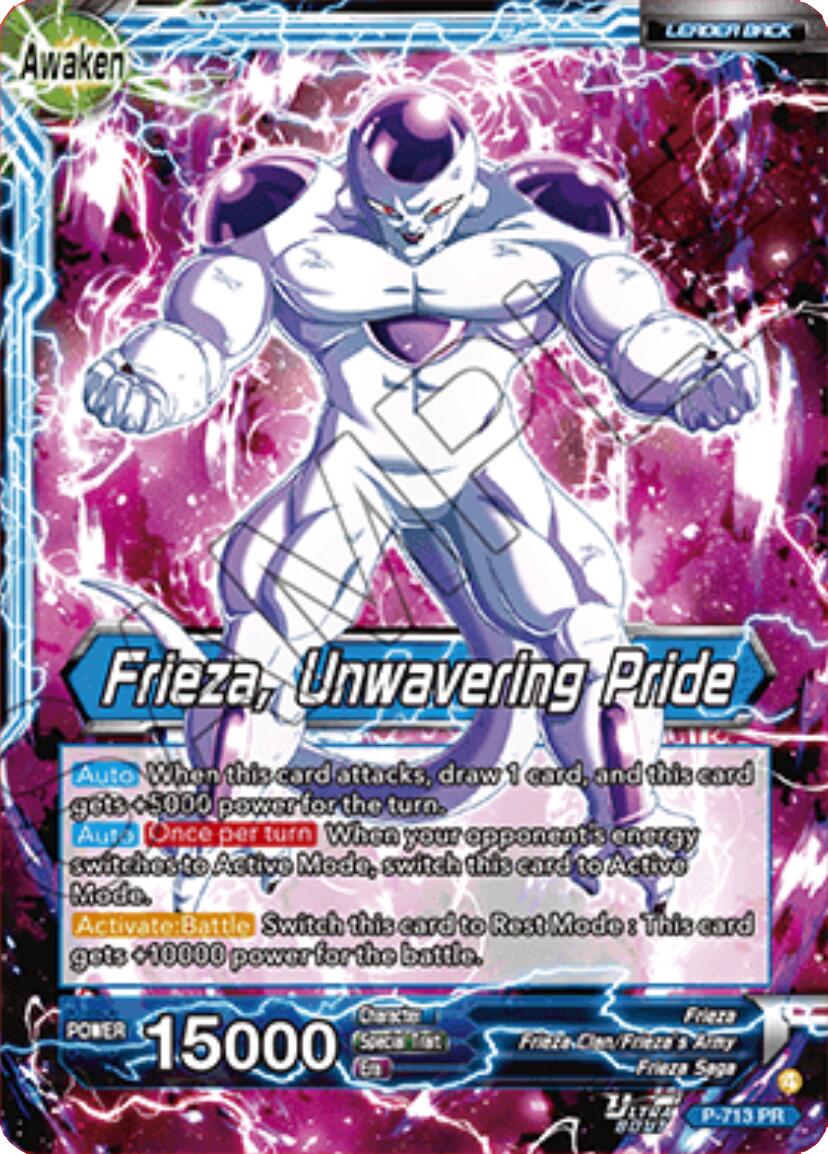 Frieza // Frieza, Unwavering Pride (P-713) [Promotion Cards] | Cracking-Singles