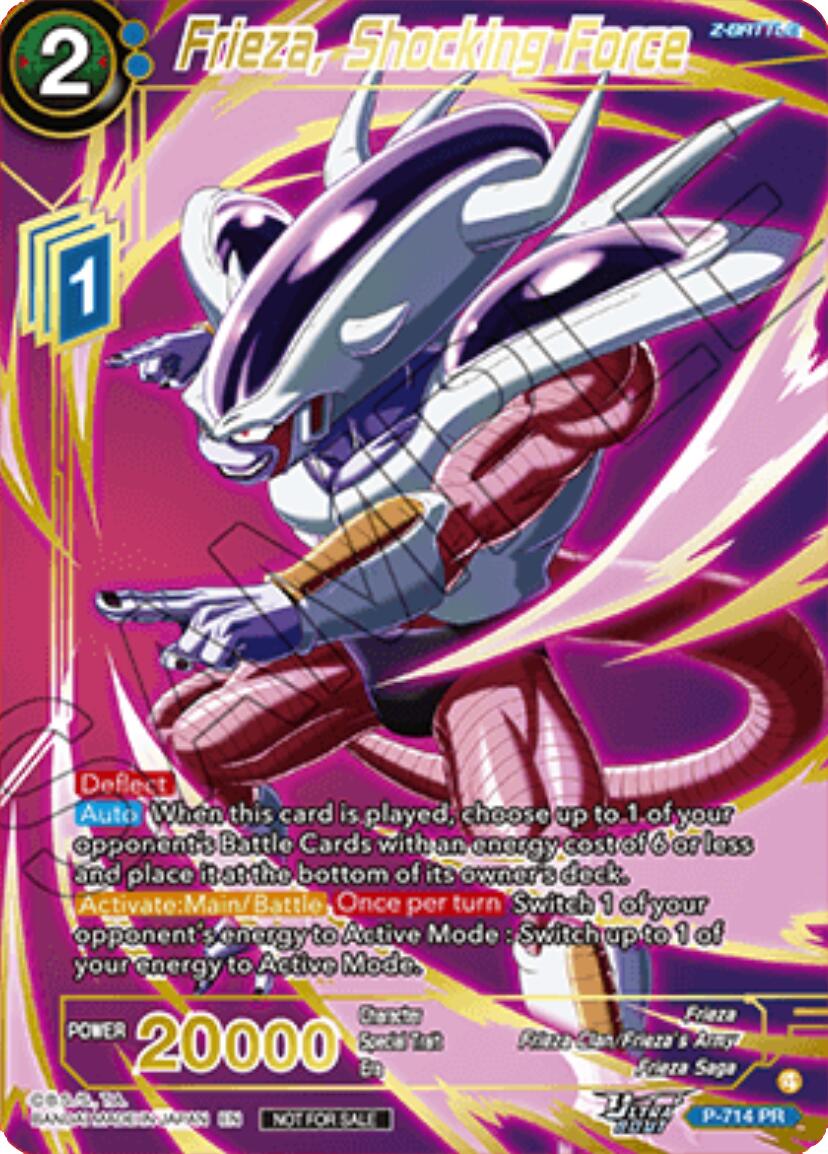 Frieza, Shocking Force (Gold Stamped) (P-714) [Promotion Cards] | Cracking-Singles
